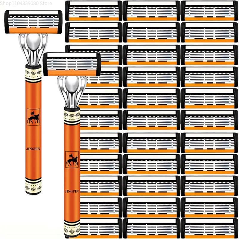 Safety Razor Handle - 2026hot 6-Layers Safety Razor Set High