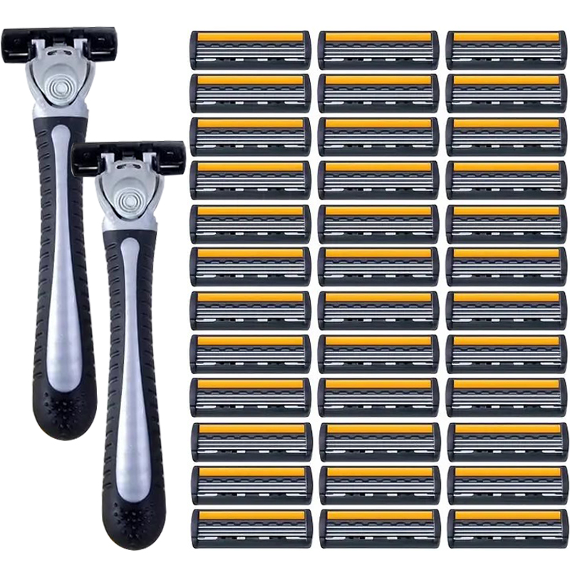 Safety Razor Handle - Premium Stainless Steel Safety Razor with