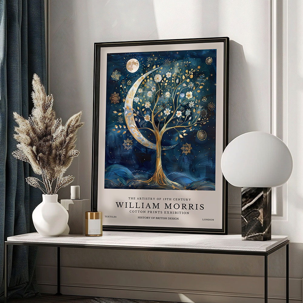 Retro William Morris Moon and  - Sustainable Living Eco Friendly ulasan dan harga