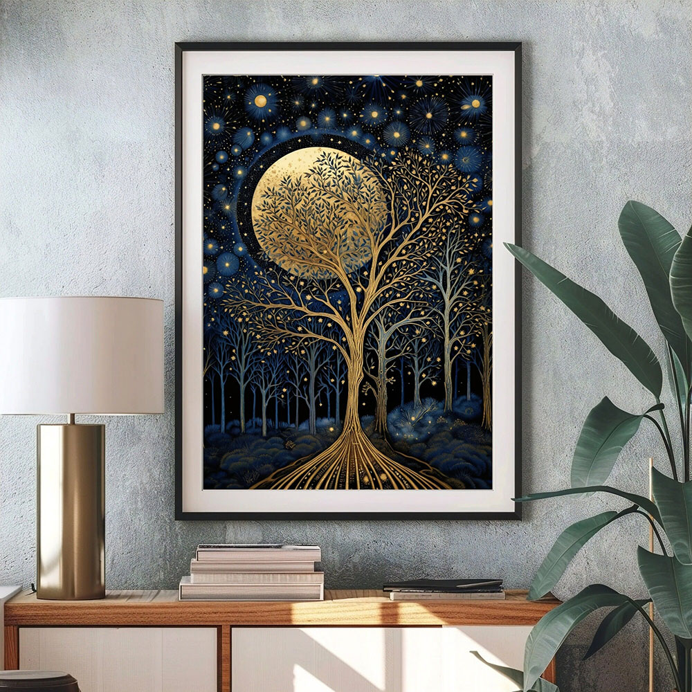 Retro William Morris Moon and  - Sustainable Living Eco Friendly ulasan dan harga