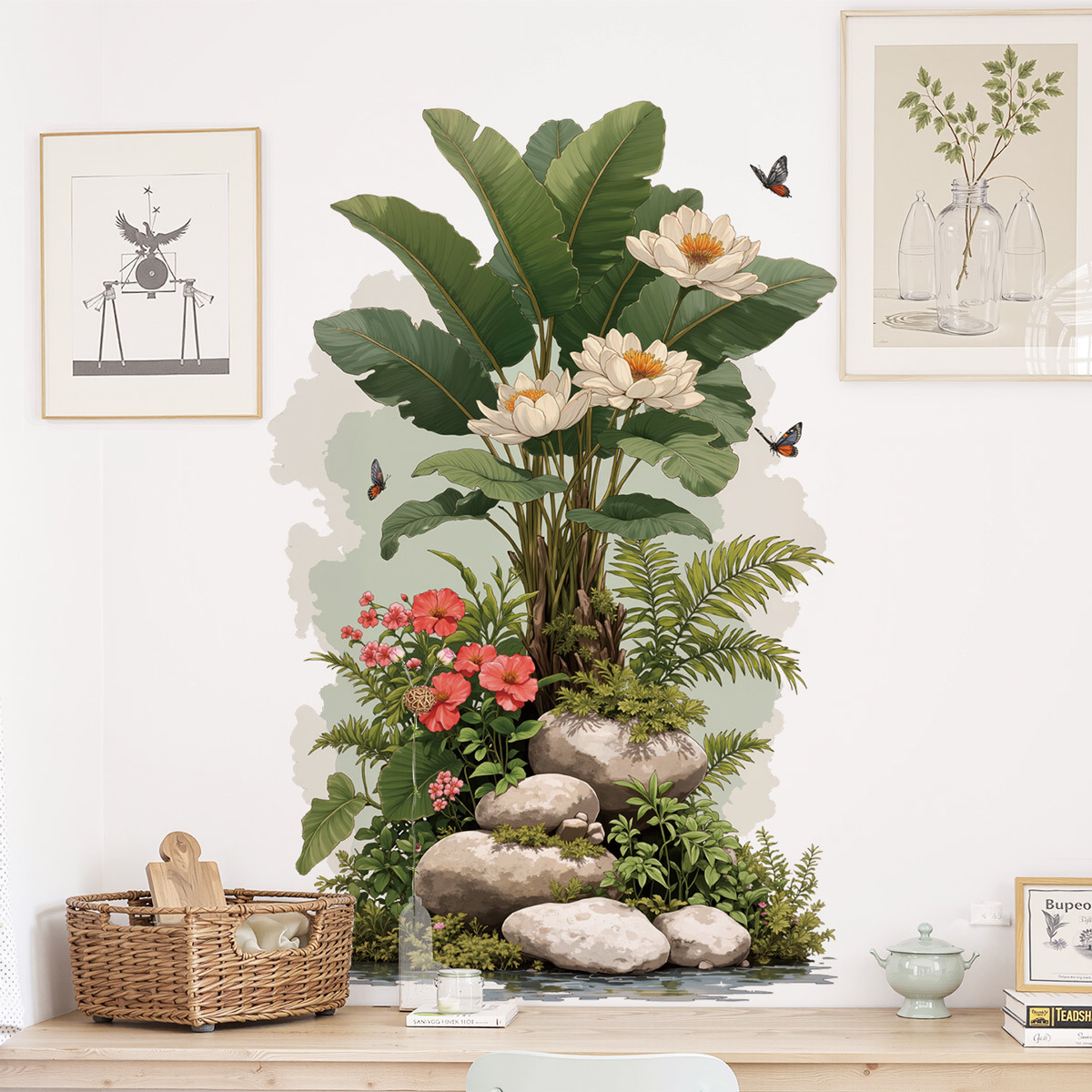 Large Size Green Plant Wall De - Sustainable Living Eco Friendly ulasan dan harga
