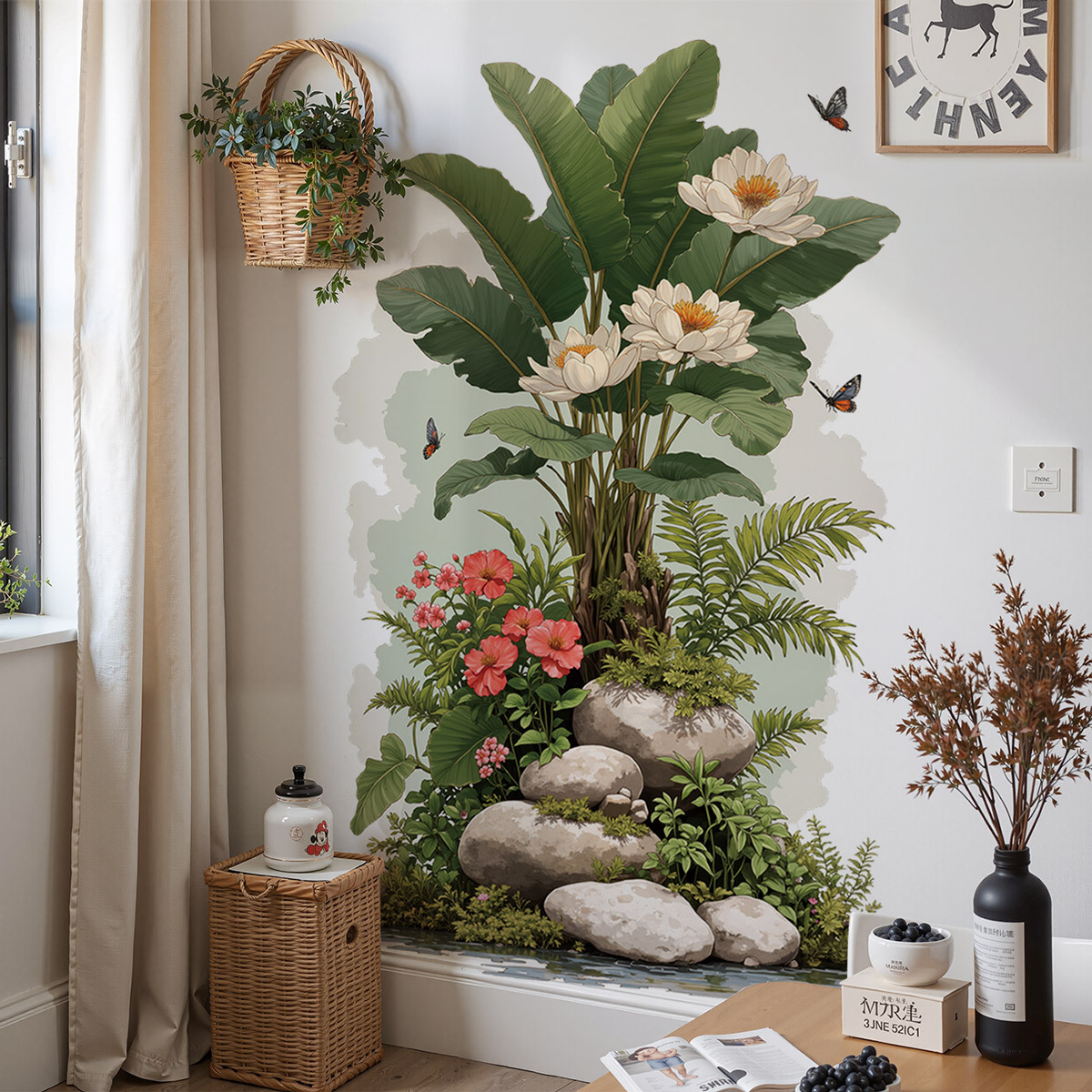 Large Size Green Plant Wall De - Sustainable Living Eco Friendly ulasan dan harga