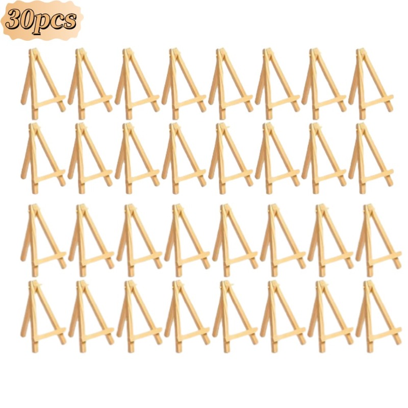 30Pcs Mini Wooden Easel Stands - Sustainable Living Eco Friendly ulasan dan harga