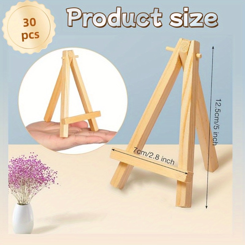 30Pcs Mini Wooden Easel Stands - Sustainable Living Eco Friendly ulasan dan harga