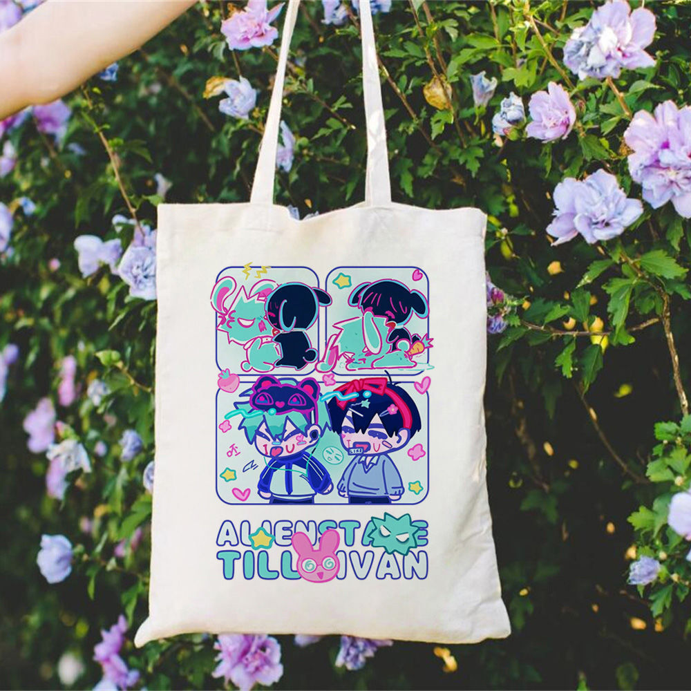 Alien Stage Canvas Tote Bags B - Sustainable Living Eco Friendly ulasan dan harga