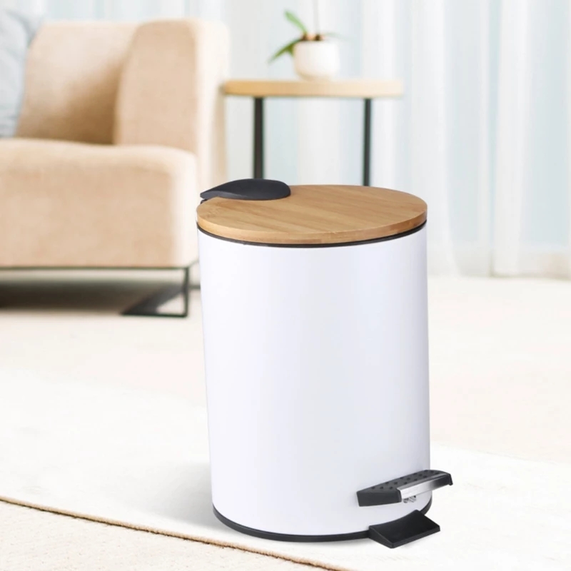 3/5L Wooden Flip Step Trash Ca - Sustainable Living Eco Friendly ulasan dan harga