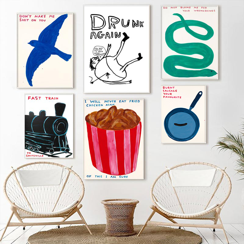 David Shrigley Posters Humorou - Sustainable Living Eco Friendly ulasan dan harga