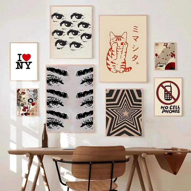 Posters Y2K Rock Style Canvas  - Sustainable Living Eco Friendly ulasan dan harga